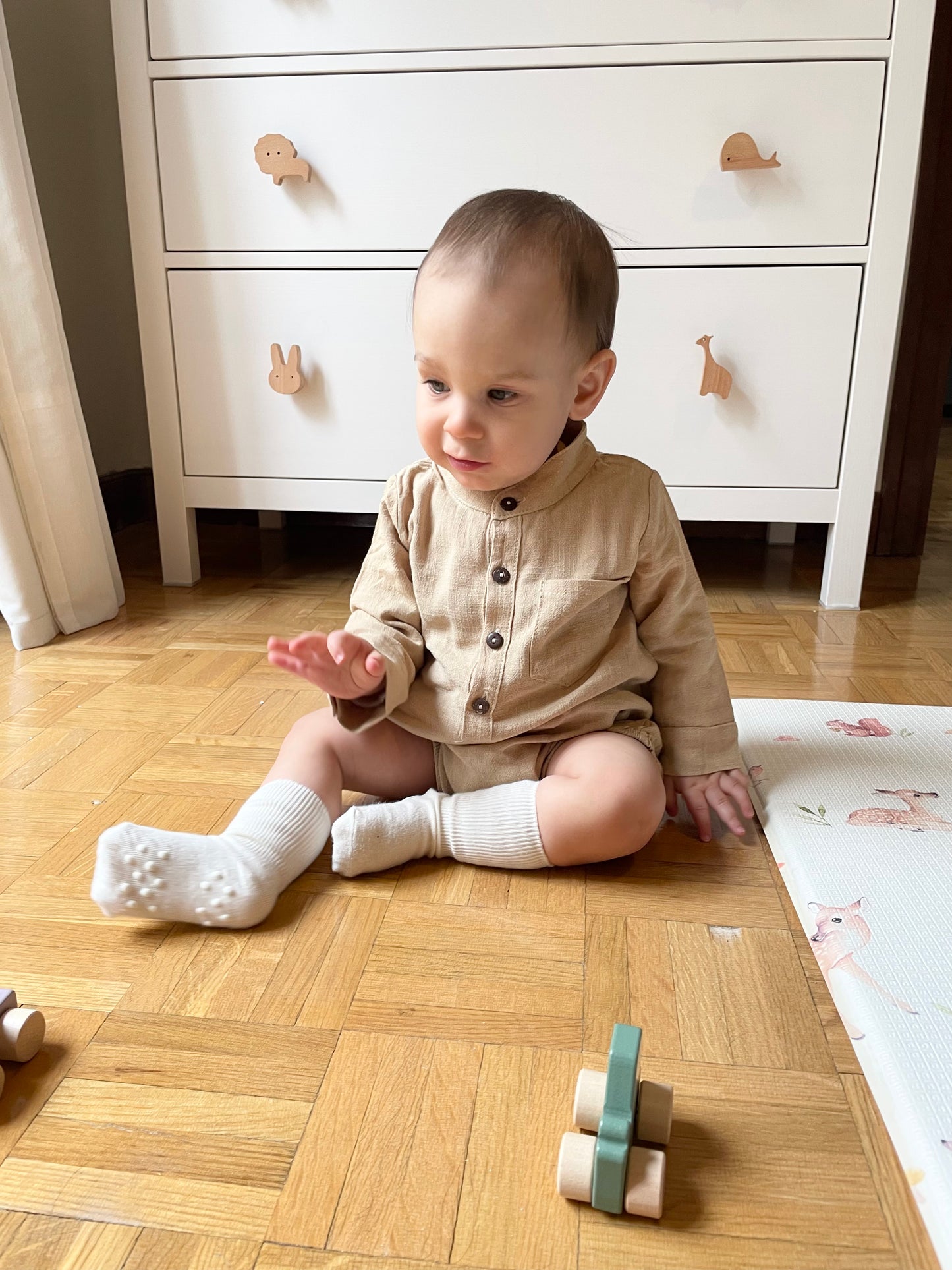 Romper Milo Beige